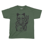 Demon Kitten Halloween Kids T-Shirt | Premium Halloween Clothing Chroma Clothing