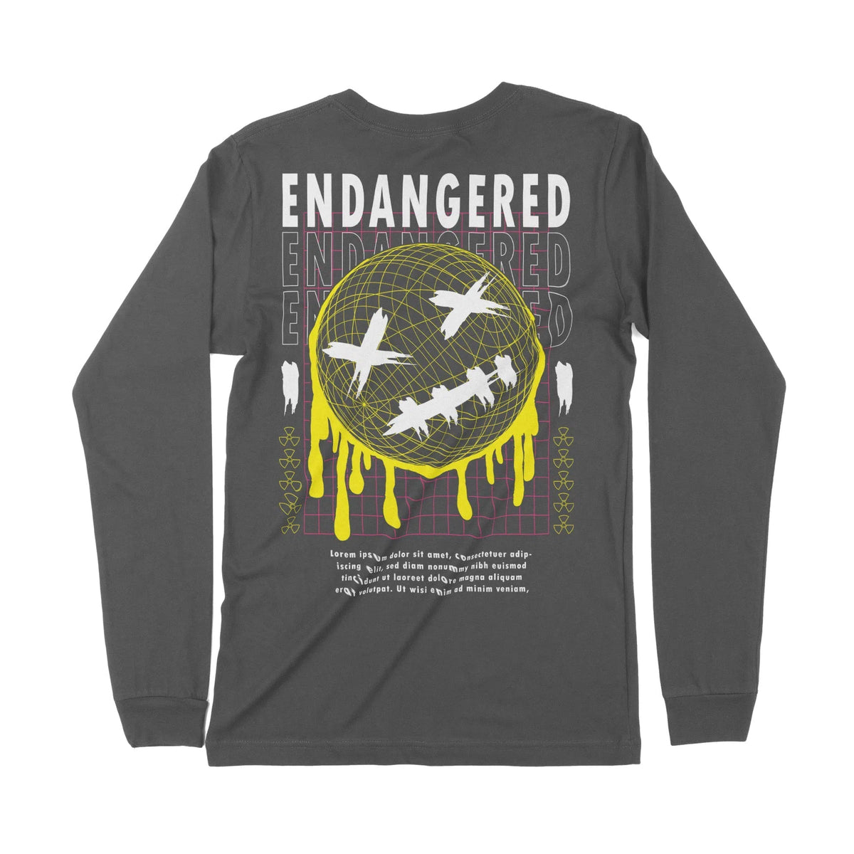 Endangered | Back Print | Long-Sleeve T-Shirt | Premium Quality Street Chroma Clothing