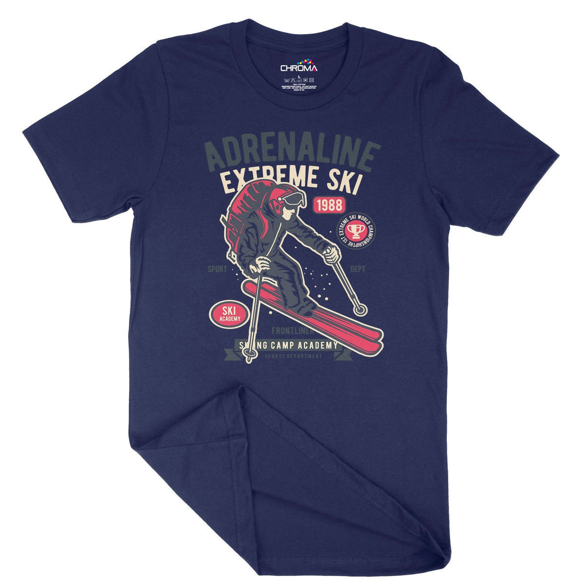Extreme Ski | Vintage Adult T-Shirt | Classic Vintage Clothing Chroma Clothing