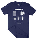Fighter Never Give Up Unisex Adult T-Shirt | Premium Quality Streetwea Chroma Clothing
