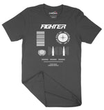 Fighter Never Give Up Unisex Adult T-Shirt | Premium Quality Streetwea Chroma Clothing