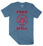 Free Will Pentagram Unisex Adult T-Shirt | Premium Quality Streetwear Chroma Clothing