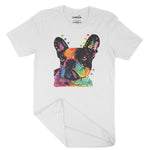 Funky Neon Pug Dog Unisex Adult T-Shirt Chroma Clothing