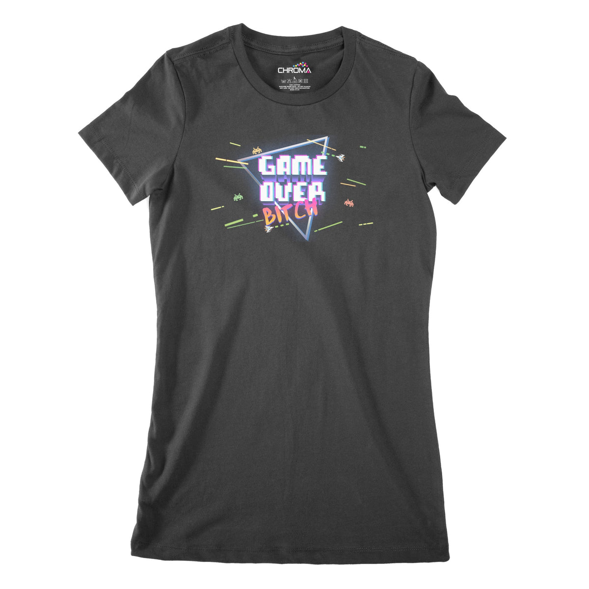 Game Over Bitch Women's Classic Fitted T-Shirt Chroma Clothing