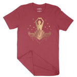 Golden Yoga Unisex Adult T-Shirt Chroma Clothing
