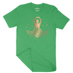 Golden Yoga Unisex Adult T-Shirt Chroma Clothing