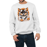 Halloween Kitty | Unisex Adult Sweatshirt | Premium Halloween Clothing