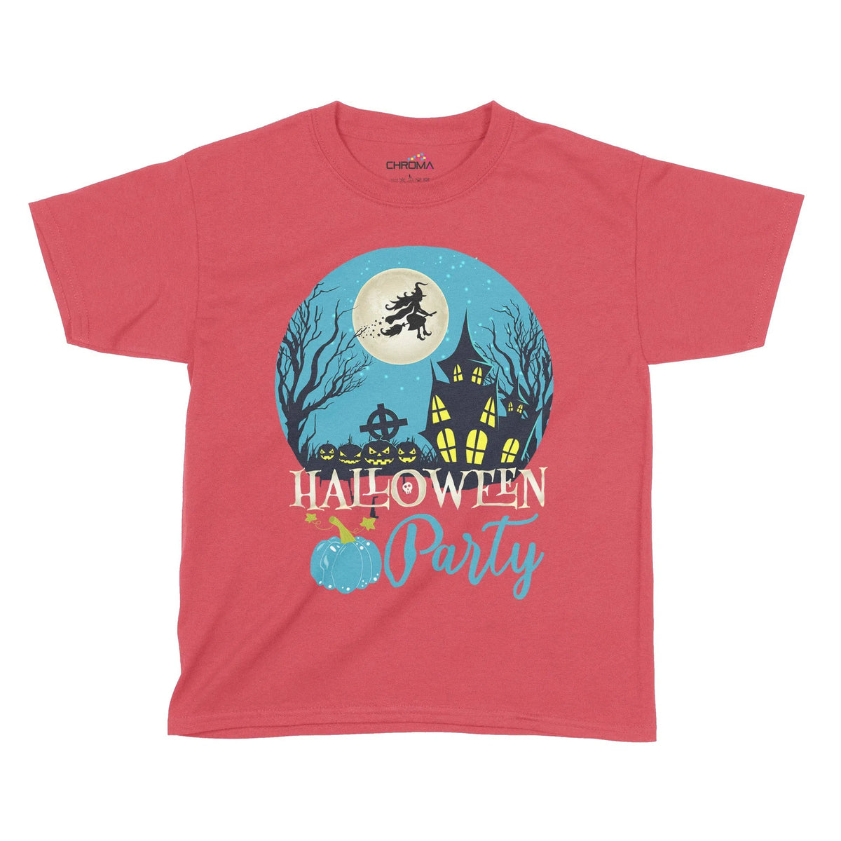 Halloween Pumpkin Party Kids T-Shirt | Premium Halloween Clothing Chroma Clothing