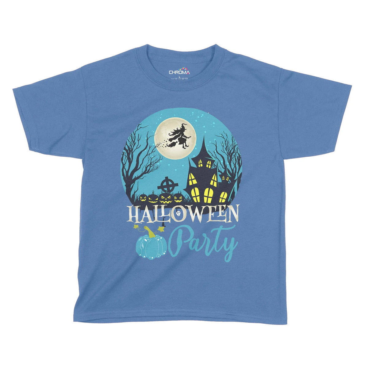 Halloween Pumpkin Party Kids T-Shirt | Premium Halloween Clothing Chroma Clothing