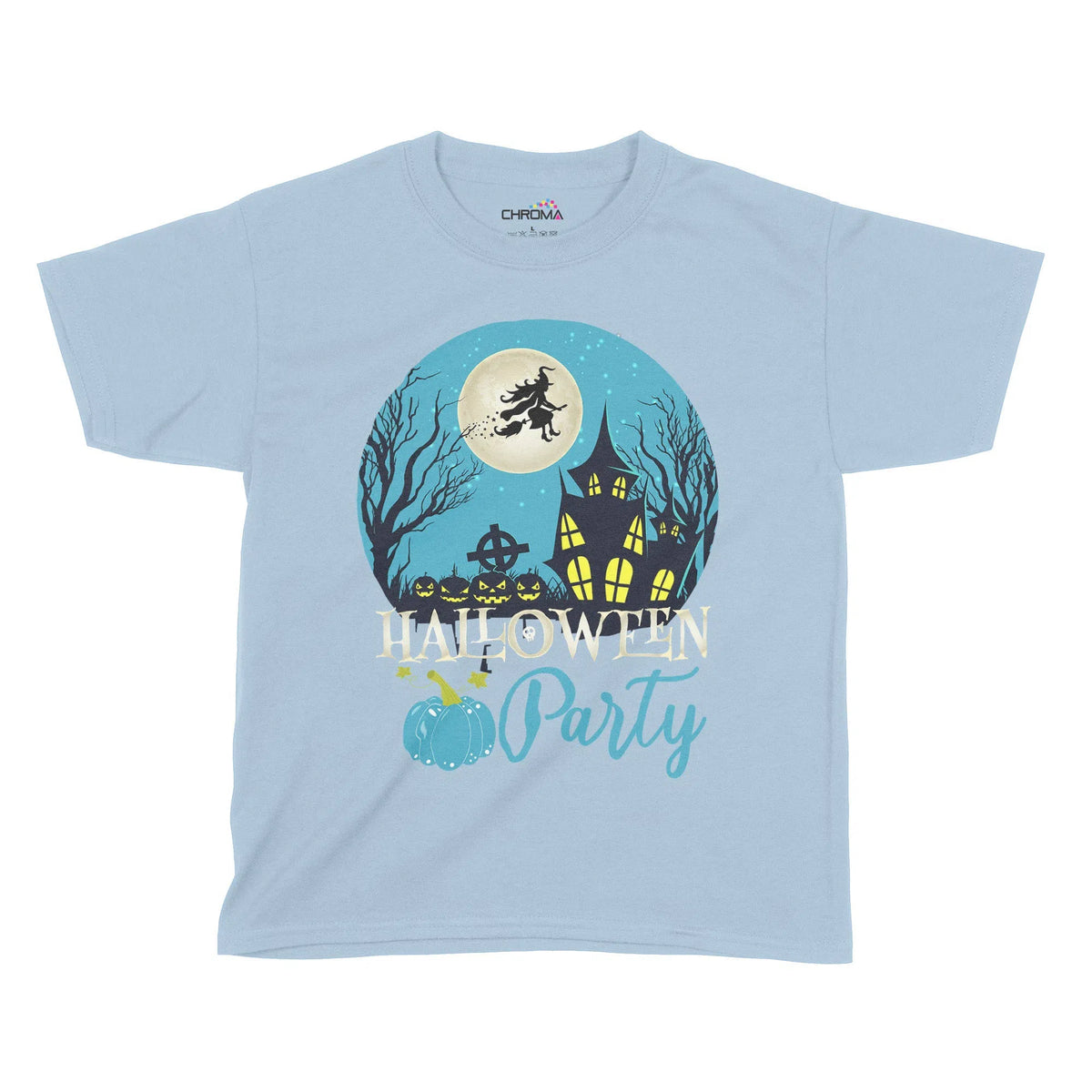 Halloween Pumpkin Party Kids T-Shirt | Premium Halloween Clothing Chroma Clothing