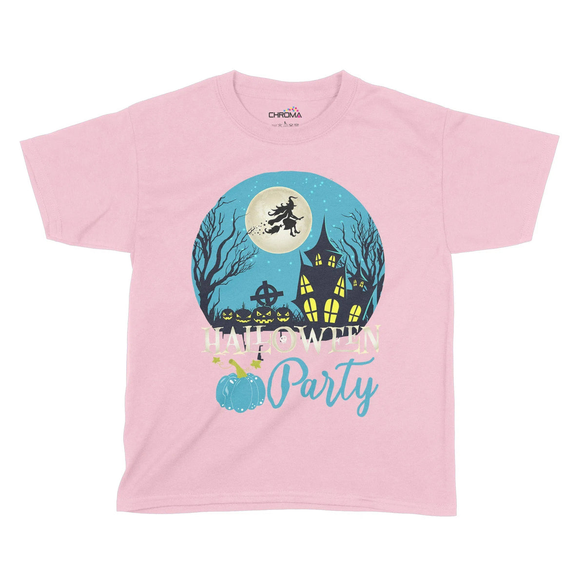 Halloween Pumpkin Party Kids T-Shirt | Premium Halloween Clothing Chroma Clothing