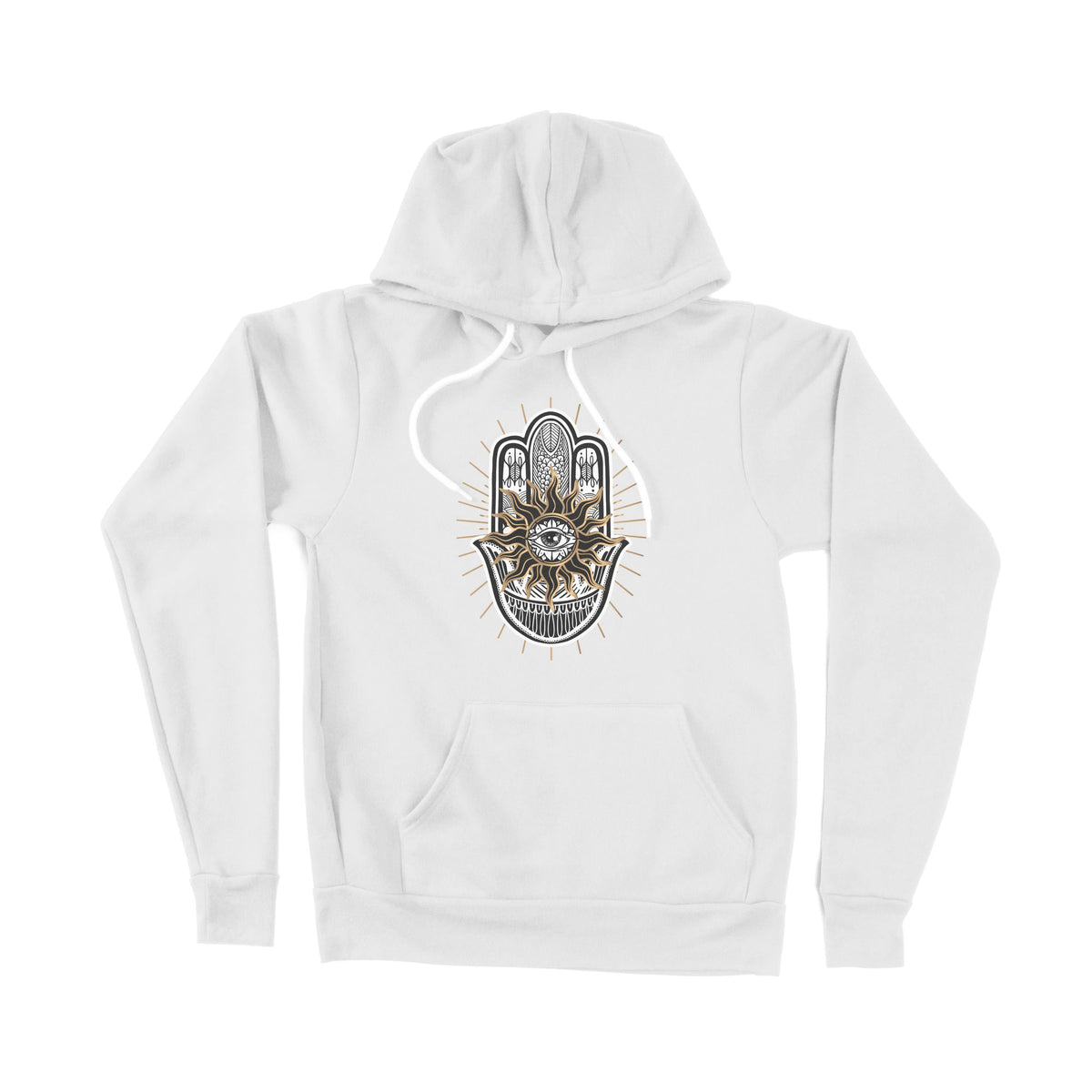 Hamsa Hand Evil Eye Unisex Adult Pullover Hoodie Chroma Clothing