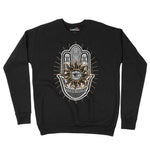 Hamsa Hand Evil Eye Unisex Adult Sweatshirt Chroma Clothing