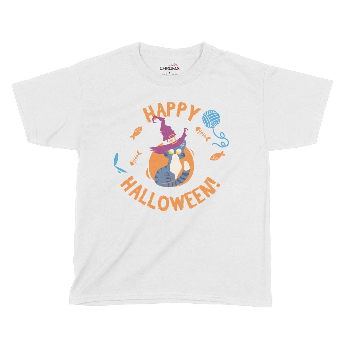 Happy Halloween Kids T-Shirt | Premium Halloween Clothing Chroma Clothing