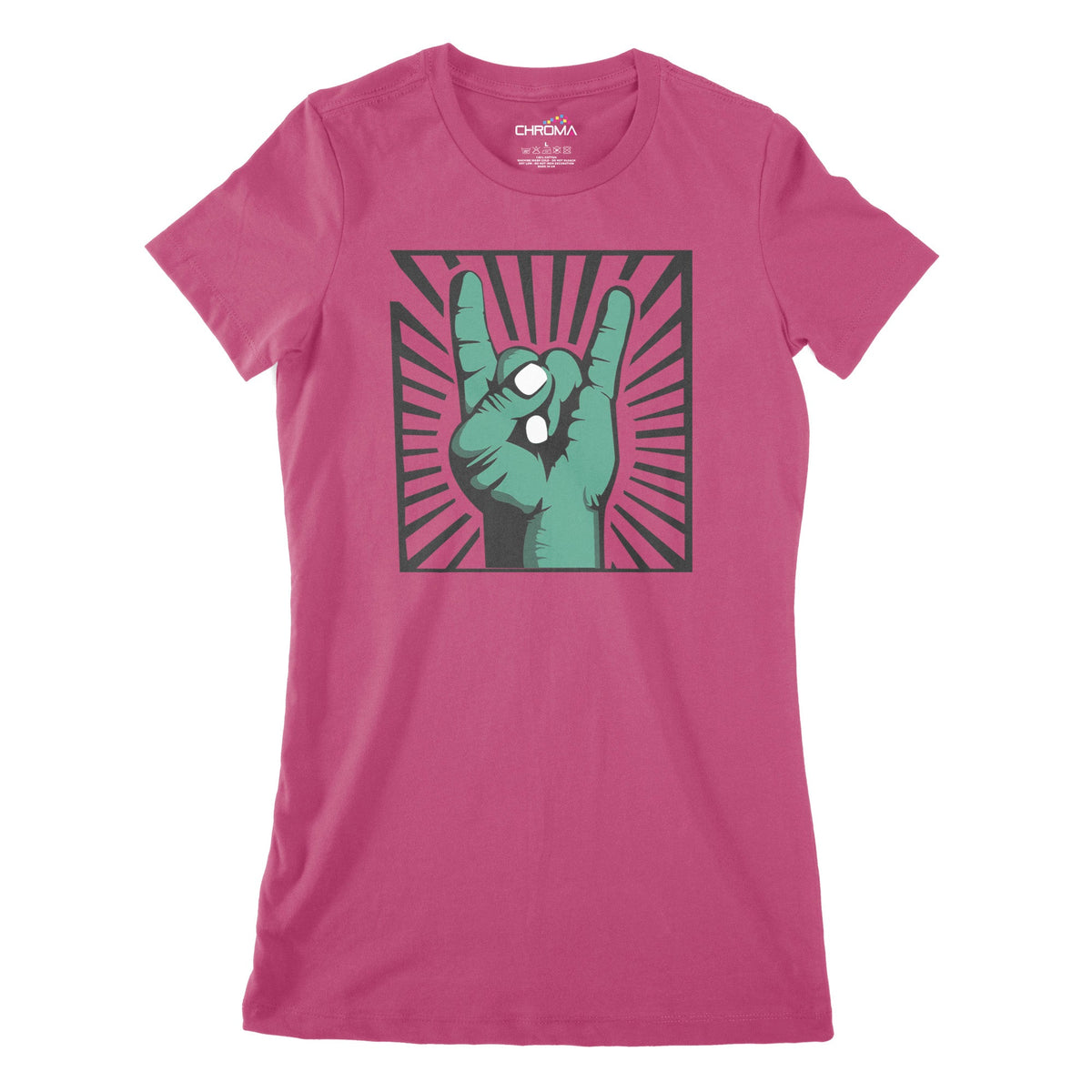 Heavy Metal Zombie Women's Classic Fitted T-Shirt | Premium HalloweenChroma Clothing