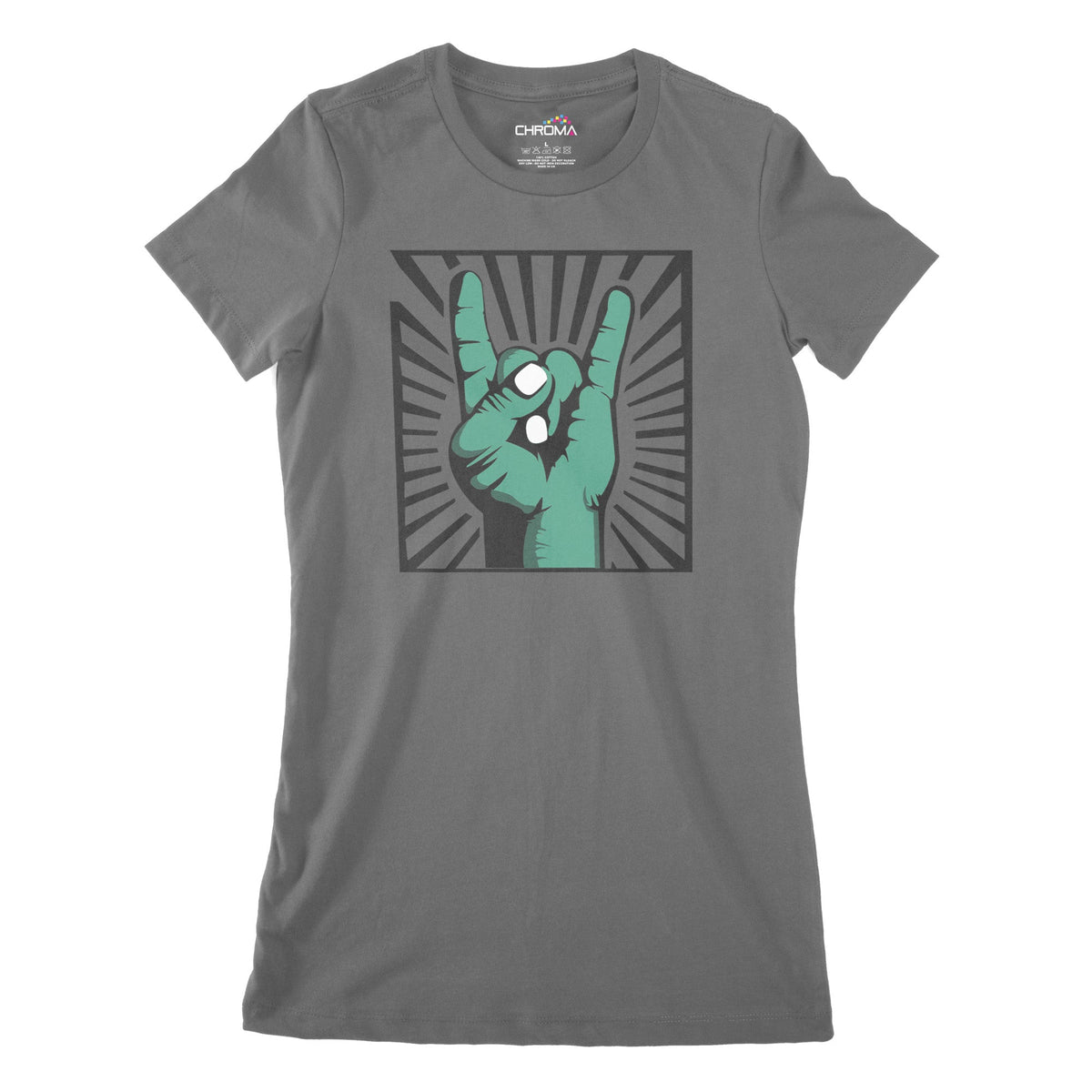 Heavy Metal Zombie Women's Classic Fitted T-Shirt | Premium HalloweenChroma Clothing