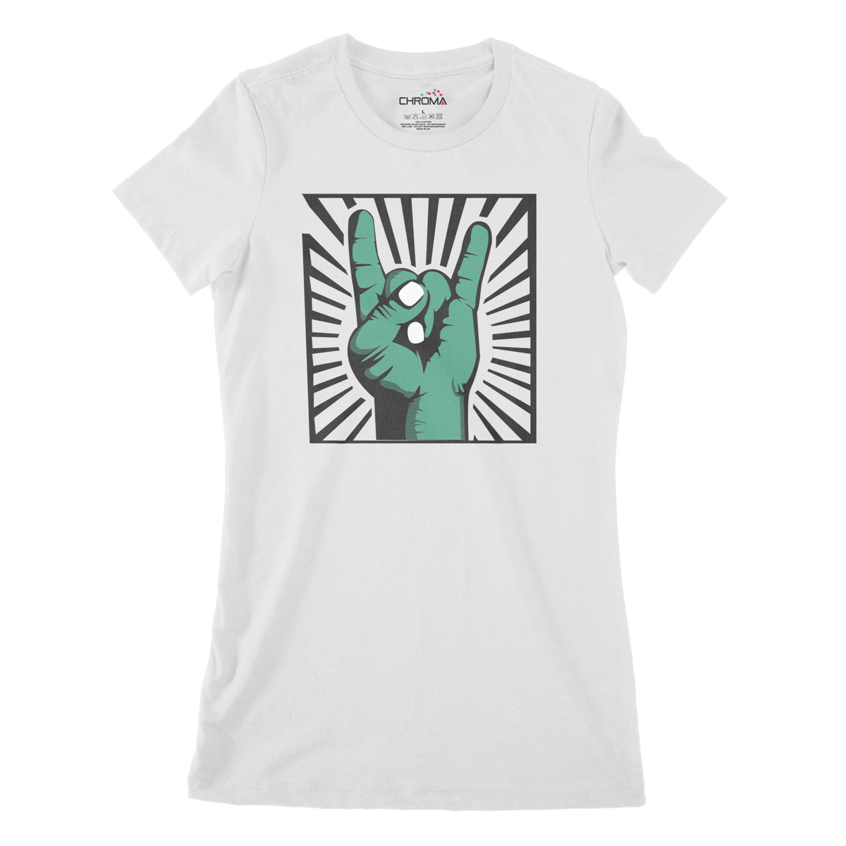 Heavy Metal Zombie Women's Classic Fitted T-Shirt | Premium HalloweenChroma Clothing