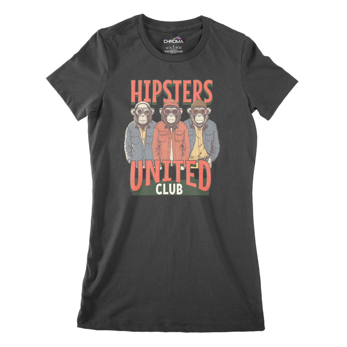 Hipsters United Club Women's Classic Fitted T-Shirt Chroma Clothing