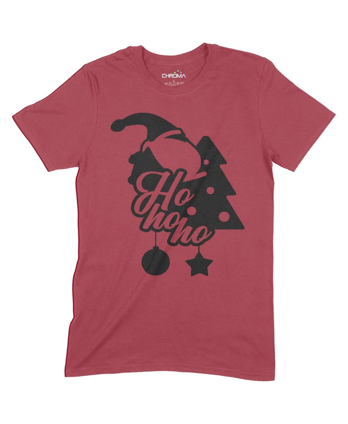 Ho Ho Ho Unisex Adult T-Shirt Chroma Clothing