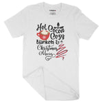 Hot Cocoa Cosy Blankets & Movies | Unisex Christmas T-Shirt Chroma Clothing