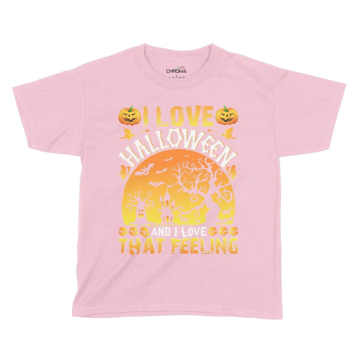 I Love Halloween Kids T-Shirt | Premium Halloween Clothing Chroma Clothing