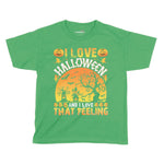 I Love Halloween Kids T-Shirt | Premium Halloween Clothing Chroma Clothing