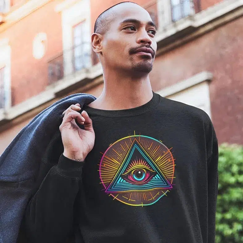 Illuminati Eye Of God Unisex Adult Sweatshirt Chroma Clothing