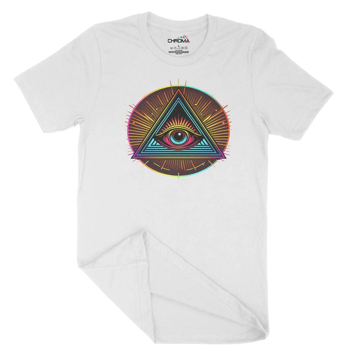 Illuminati Eye Of God Unisex Adult T-Shirt Chroma Clothing