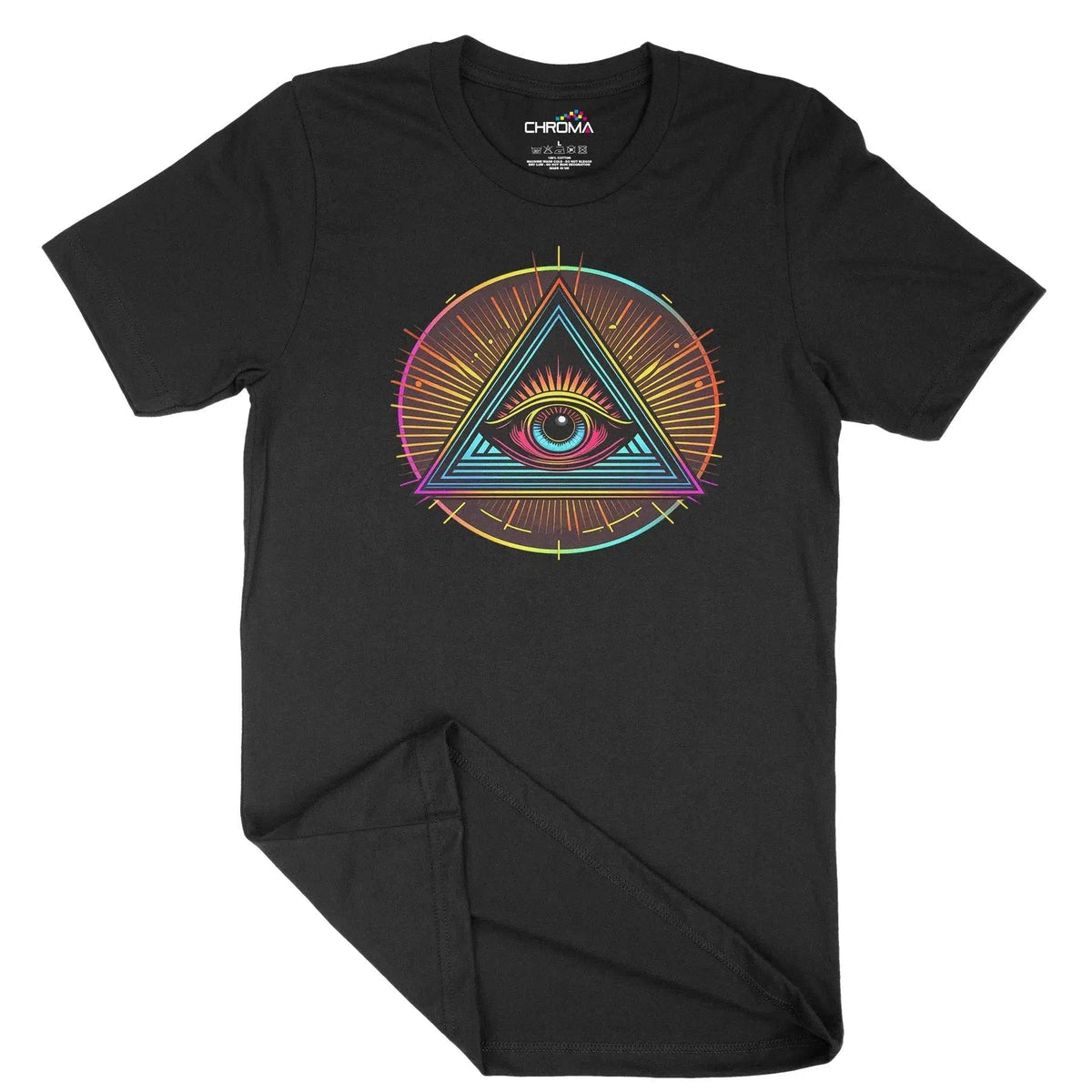 Illuminati Eye Of God Unisex Adult T-Shirt Chroma Clothing