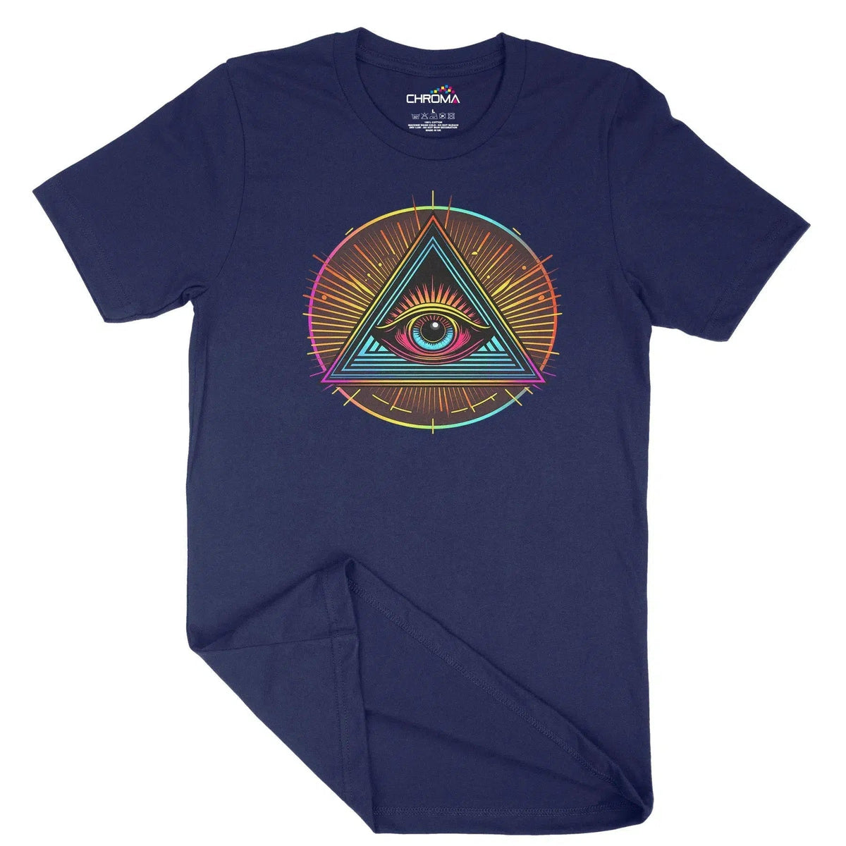 Illuminati Eye Of God Unisex Adult T-Shirt Chroma Clothing