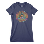 Illuminati Eye Of God Women's Classic Fitted T-Shirt Chroma Clothing