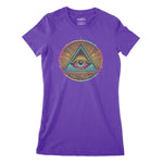 Illuminati Eye Of God Women's Classic Fitted T-Shirt Chroma Clothing