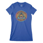 Illuminati Eye Of God Women's Classic Fitted T-Shirt Chroma Clothing