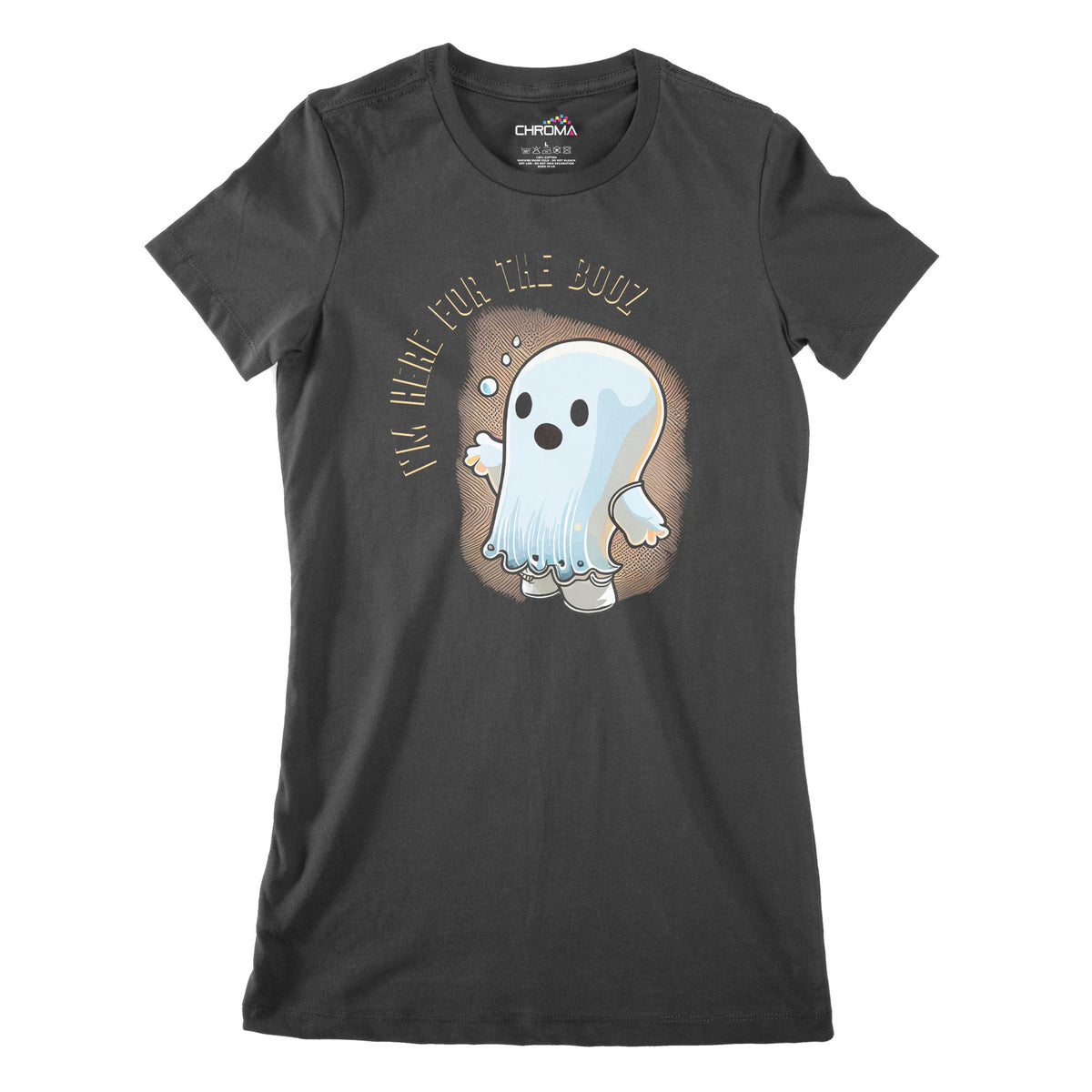 Little Ghost Here For The Boo's Women's Classic Fitted T-Shirt | Premi Chroma Clothing