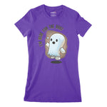 Little Ghost Here For The Boo's Women's Classic Fitted T-Shirt | Premi Chroma Clothing