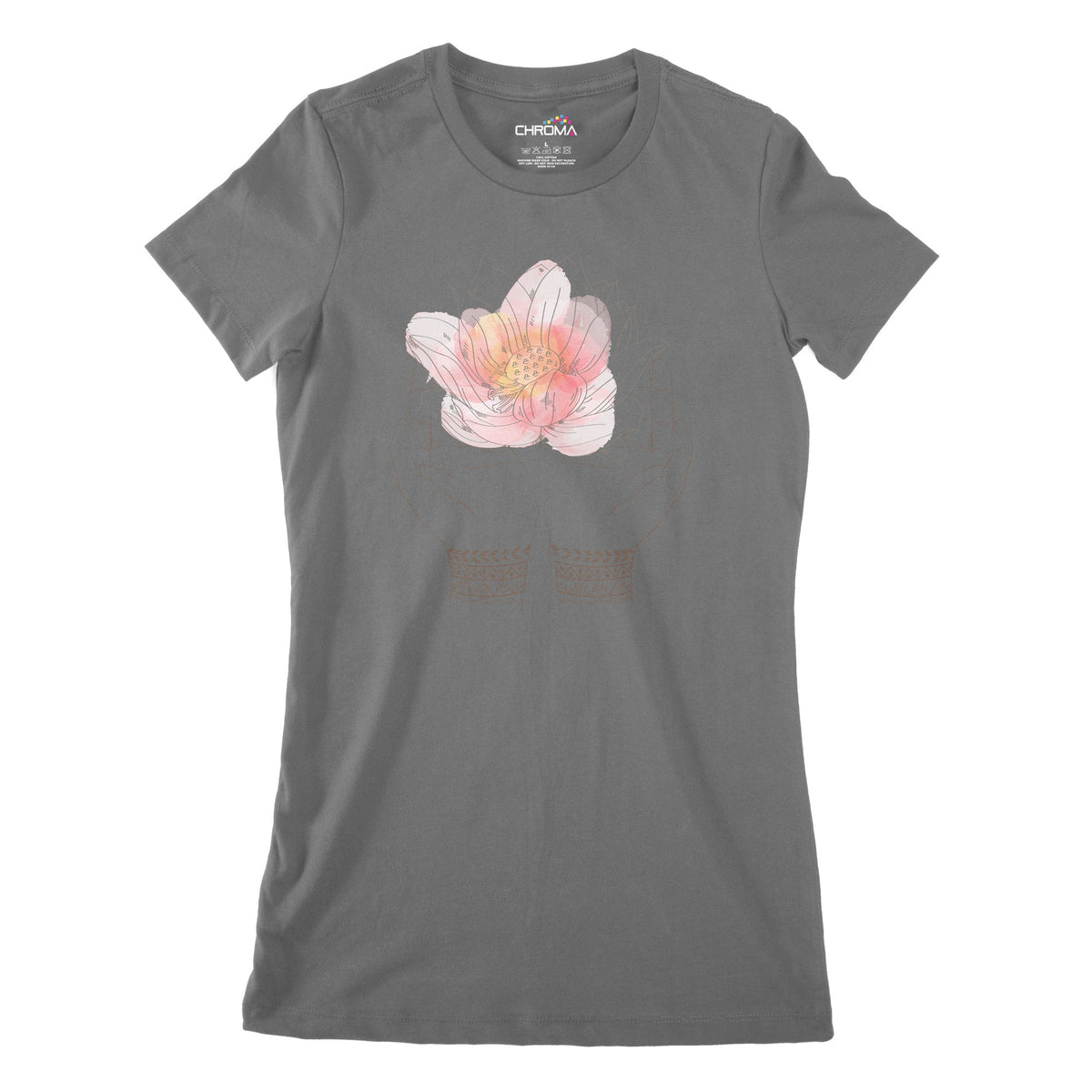 Lotus Yoga Women's Classic Fitted T-Shirt Chroma Clothing