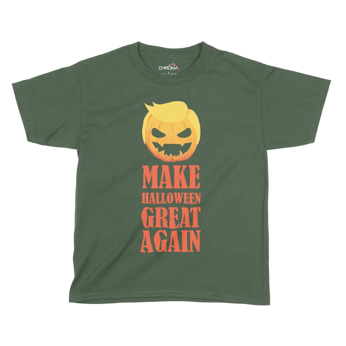 Make Halloween Great Again Kids T-Shirt | Premium Halloween Clothing Chroma Clothing