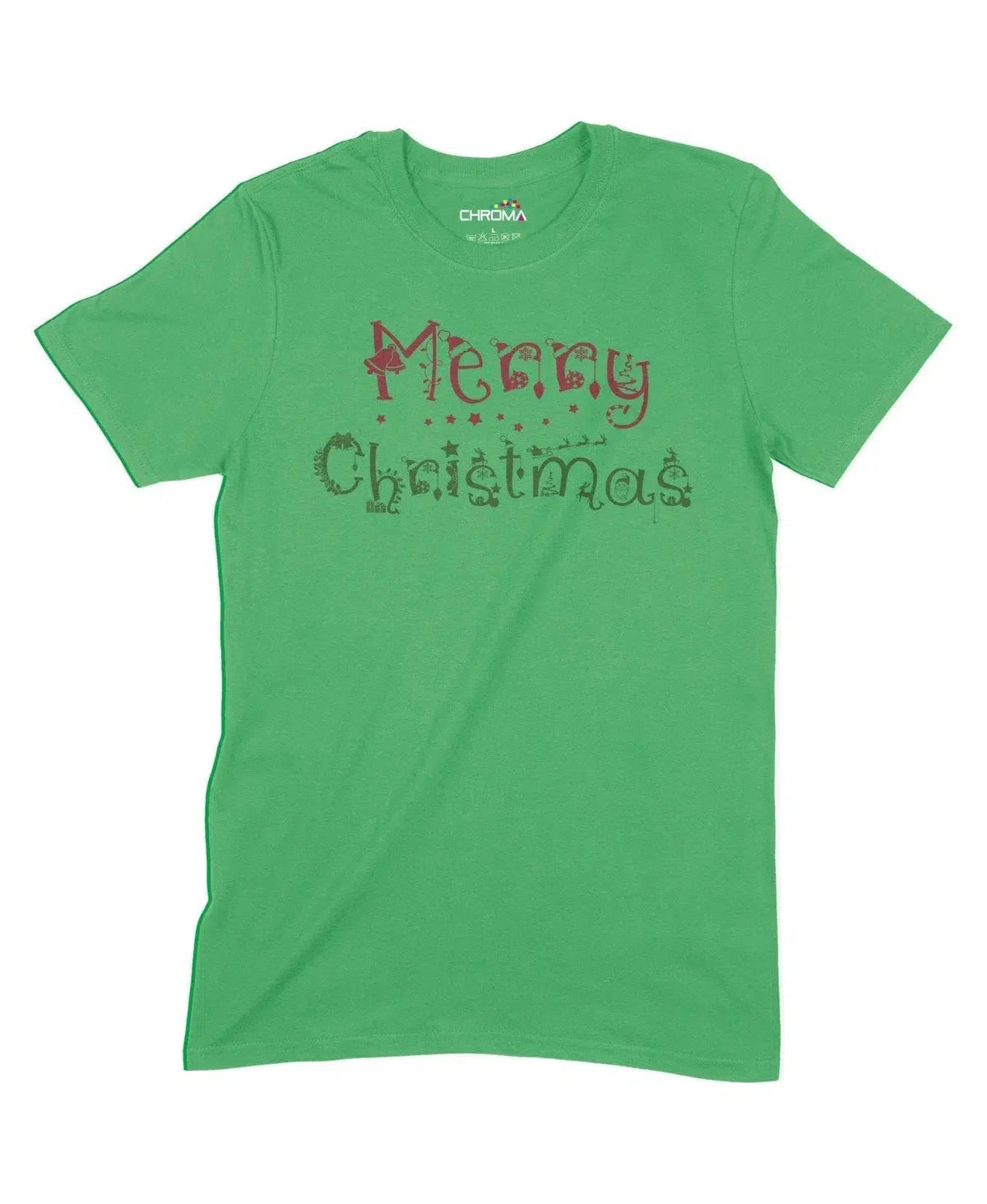 Merry Christmas Unisex Adult T-Shirt Chroma Clothing