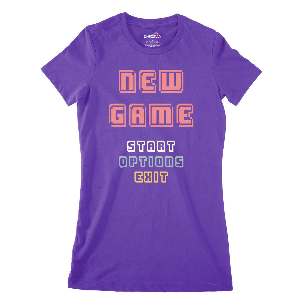New Game Retro Women's Classic Fitted T-Shirt | Premium Quality Street Chroma Clothing