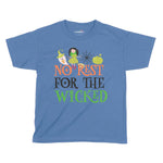 No Rest For The Wicked Halloween Kids T-Shirt | Premium Halloween Clot Chroma Clothing