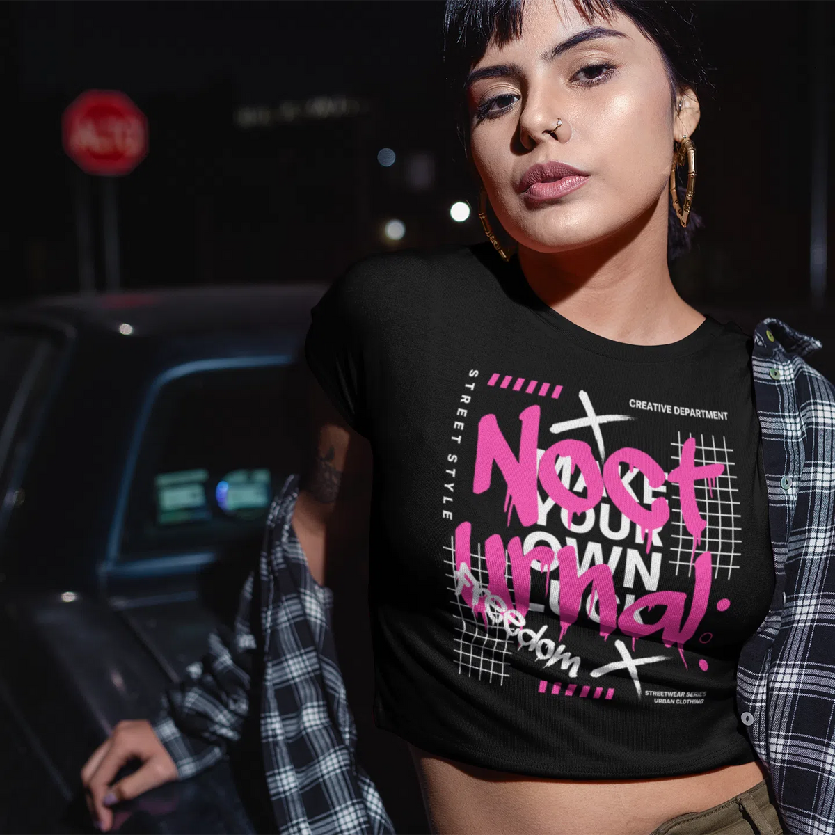 Nocturnal | Women's Cropped T-Shirt Chroma Clothing