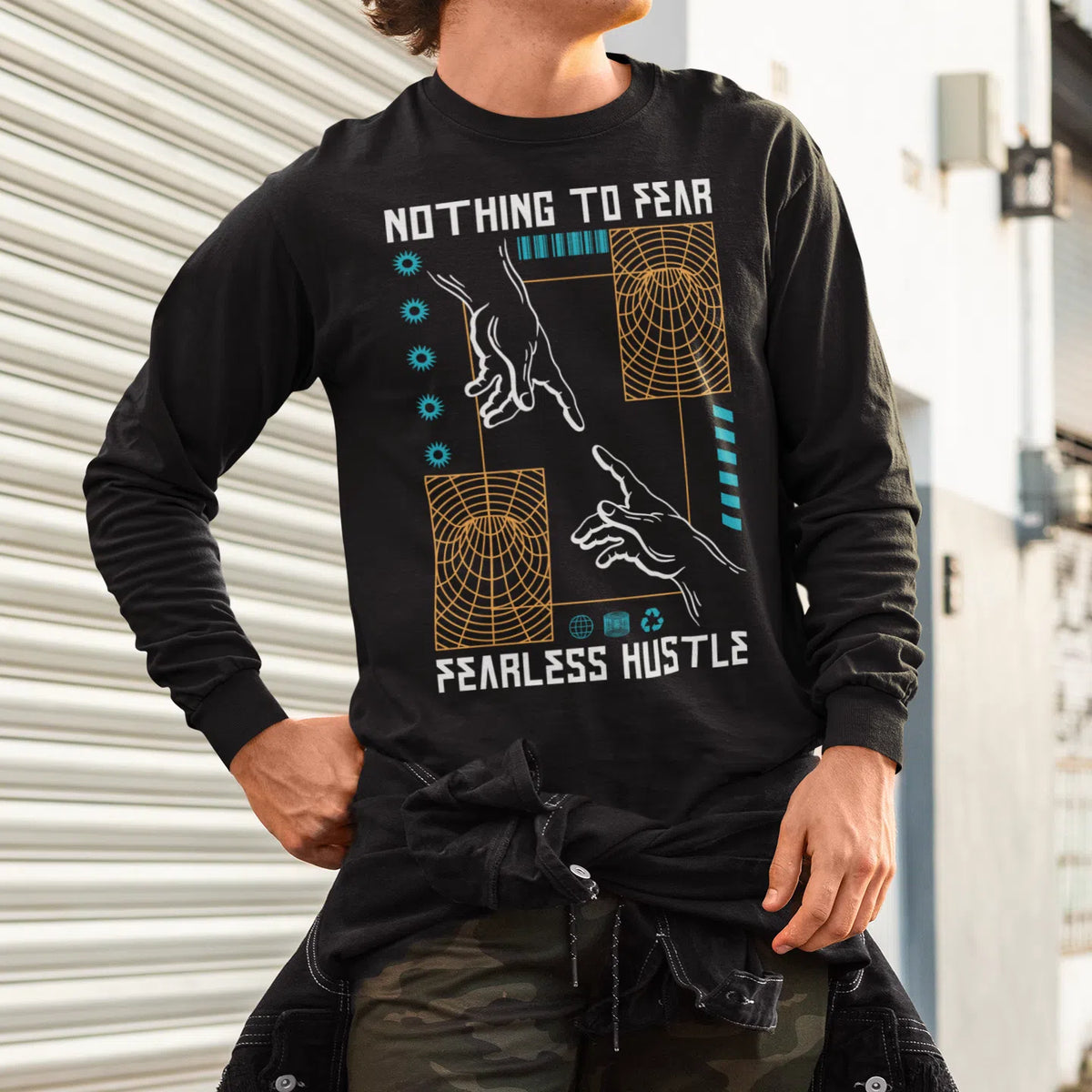 Nothing To Fear | Long-Sleeve T-Shirt | Premium Quality Streetwear Chroma Clothing