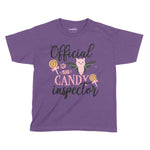 Official Candy Inspector Halloween Kids T-Shirt | Premium Halloween Cl Chroma Clothing