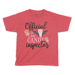 Official Candy Inspector Halloween Kids T-Shirt | Premium Halloween Cl Chroma Clothing