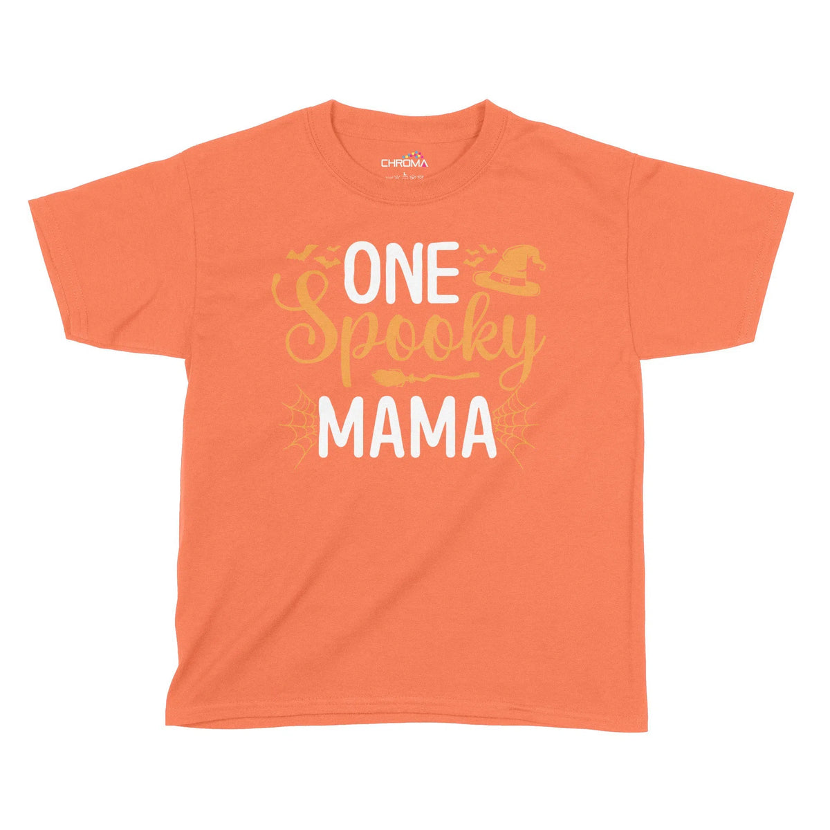 One Spooky Mama Halloween Kids T-Shirt | Premium Halloween Clothing Chroma Clothing