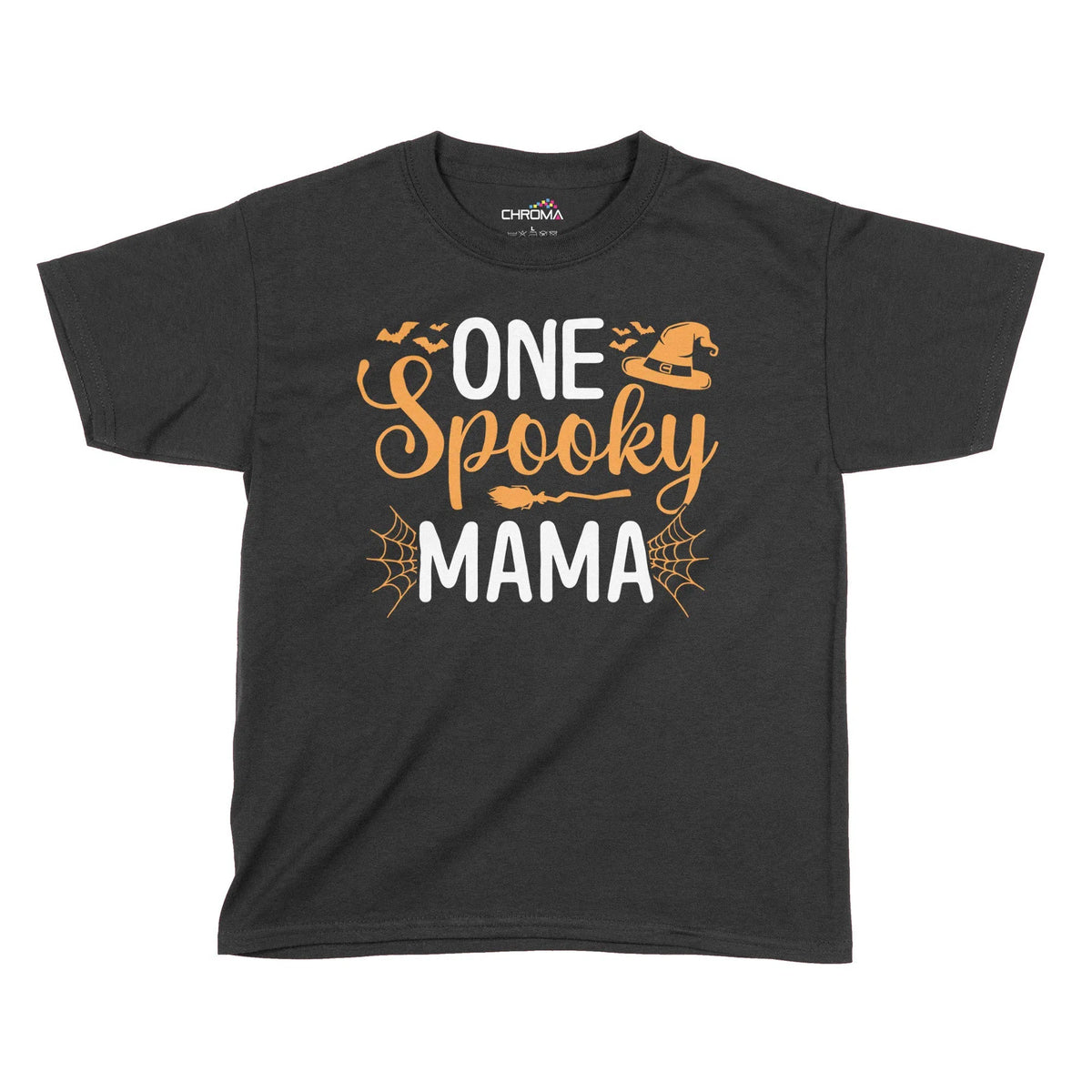 One Spooky Mama Halloween Kids T-Shirt | Premium Halloween Clothing Chroma Clothing