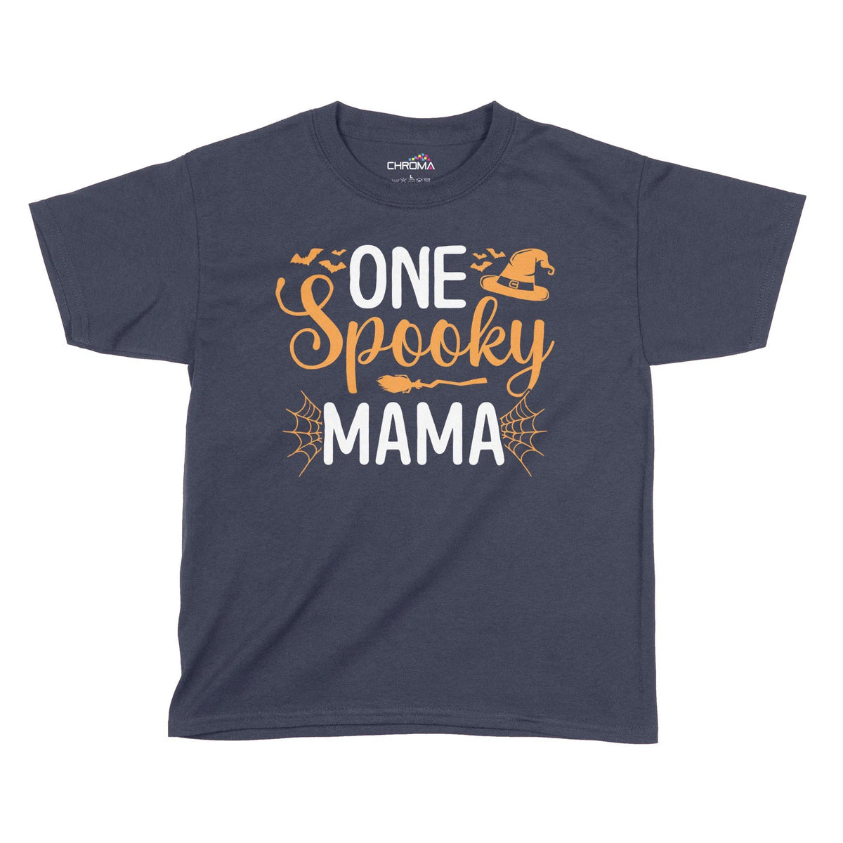 One Spooky Mama Halloween Kids T-Shirt | Premium Halloween Clothing Chroma Clothing