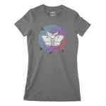 Psycedelic Moth Women's Classic Fitted T-Shirt Chroma Clothing