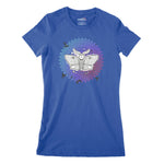 Psycedelic Moth Women's Classic Fitted T-Shirt Chroma Clothing