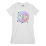 Psycedelic Moth Women's Classic Fitted T-Shirt Chroma Clothing
